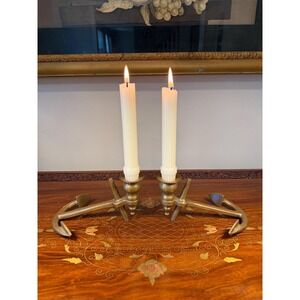 Vintage Brass Anchor‎ Candlestick Holders